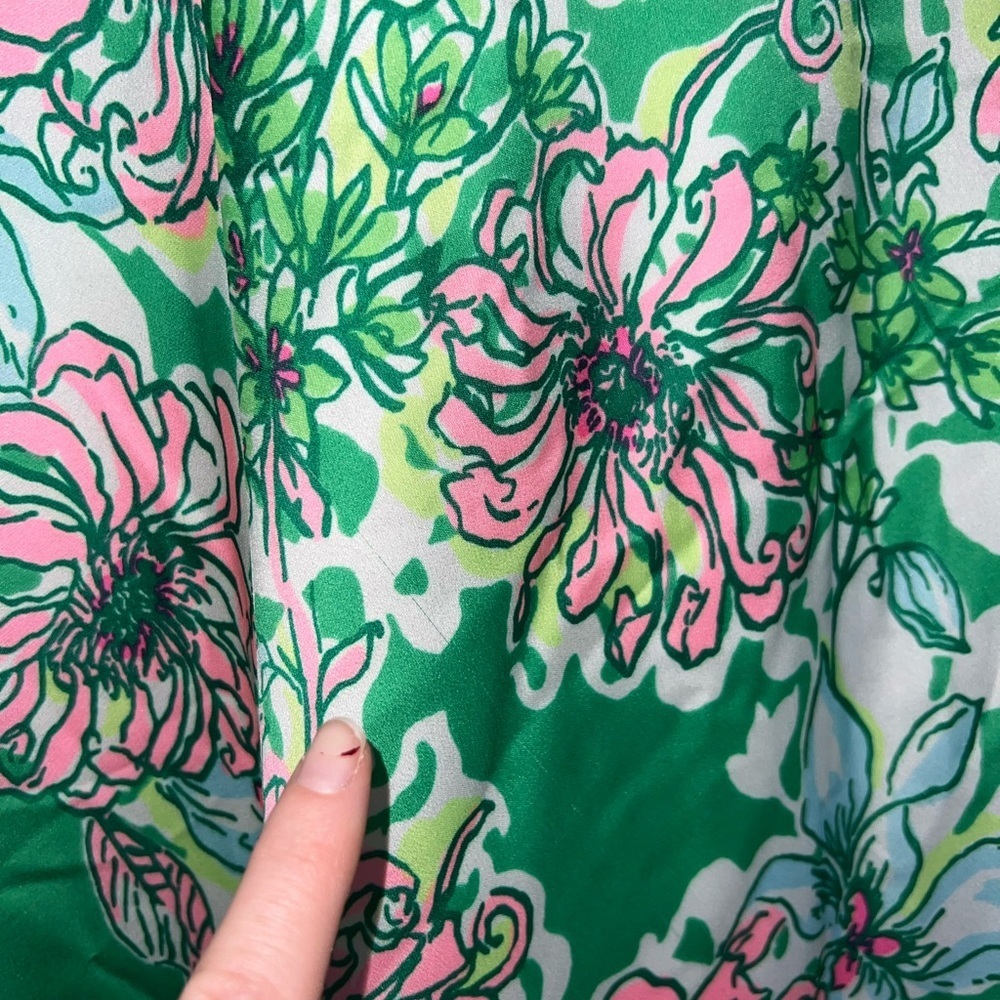 Lilly Pulitzer Rennox Midi Skirt Spearmint Blossom Views size 6 - Picture 9 of 16